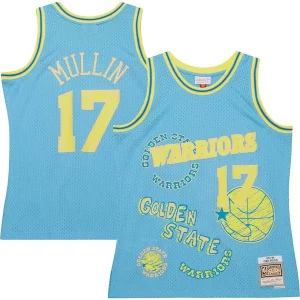 Chris Uniques Mullin Golden State Warriors 1993/94 Swingman Sidewalk Sketch Jersey Light Blue - Maillot de collection - Un bijou pour les amateurs