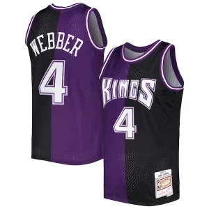 Chris Webber Sacramento Kings Hardwood Classics 2000/01 Split Swingman Jersey Commémoratif Purple/Black - Dernières unités - Ne manquez pas cette opportunité