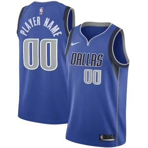 Dallas Mavericks Nike 2020/21 Swingman Custom Jersey Icon Edition Blue Confortable - Maillot de qualité supérieure - Durable et résistant