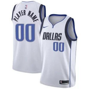Dallas Mavericks Nike Custom Swingman Dashing Jersey White Association Edition - Événement exclusif - Soyez l'un des premiers à avoir ce maillot