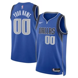 Dallas Mavericks Nike Unisex Incontournable Swingman Custom Jersey Blue Icon Edition - Maillot authentique - Reproduit avec soin