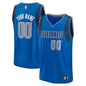 Dallas Mavericks Youth Custom Fast Break Jersey Blue Icon Prime Edition - Offre spéciale - Achetez maintenant et économisez
