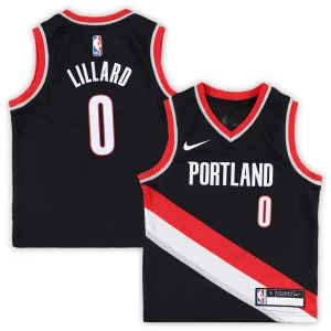 Damian Lillard Portland Trail Blazers Nike Preschool Swingman Player Jersey Icon Edition Charming Black - Offre spéciale - Achetez maintenant et économisez