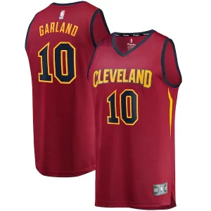 Darius Garland Cleveland Cavaliers Youth Replica Fast Break Jersey Wine Icon Edition Distingué - Pour les matchs d'athlétisme - Restez frais et confortable
