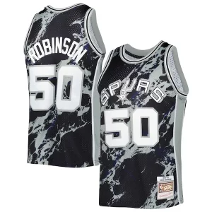David Robinson San Antonio Spurs 1998/99 Hardwood Classics Sophistiqué Marble Swingman Jersey Black - Livraison gratuite - Économisez sur les frais d'expédition