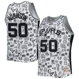 David Robinson San Antonio Spurs Notable 1998/99 Hardwood Classics Doodle Swingman Player Jersey White - Giftez-le à un fan dévoué - Livraison en temps pour les fêtes