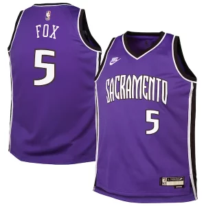 De'Aaron Fox Sacramento Kings Nike Youth 2024/25 Swingman Jersey Notable Purple Classic Edition - Maillot authentique - Reproduit avec soin