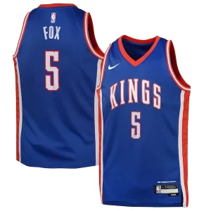 De'Aaron Fox Sacramento Kings Nike Youth 2024/25 Swingman Player Jersey City Edition Unique Blue - Nouvelle arrivée - Êtes-vous prêt pour la saison ?