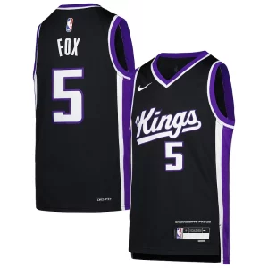 De'Aaron Fox Sacramento Kings Nike Youth Swingman Jersey Icon Moderne Edition Purple - Vêtement de fan emblématique - Montrez votre amour pour l'équipe