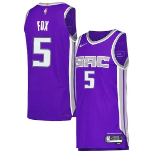 De'Aaron Fox Sacramento Stylish Kings Nike Authentic Player Jersey Icon Edition Purple - Giftez-le à un fan dévoué - Livraison en temps pour les fêtes