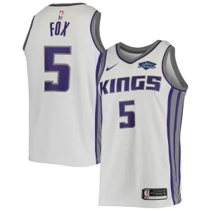 De'Aaron Fox Sacramento Uniques Kings Nike Swingman Player Jersey Association Edition White - Stock limité - Commandez vite votre maillot exclusif