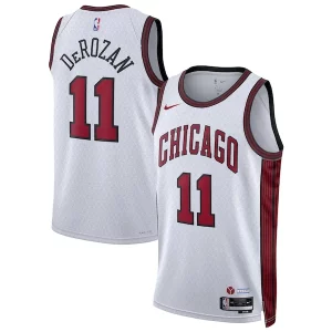 DeMar DeRozan Chicago Bulls Nike Unisex 2022/23 Exquisite Swingman Jersey City Edition White - Idéal pour les collectionneurs - Qualité premium garantie