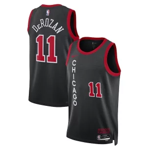 DeMar DeRozan Chicago Bulls Nike Unisex 2023/24 Swingman Jersey Black City Edition Charming - Maillot de championnat - Revivez les victoires glorieuses