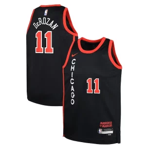 DeMar DeRozan Chicago Bulls Nike Youth Exquisite Swingman Replica Jersey City Edition Black - Livraison gratuite - Économisez sur les frais d'expédition