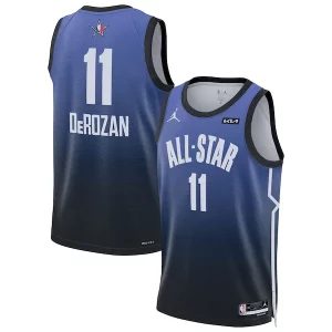 DeMar DeRozan Jordan Brand 2023 NBA All Star Refiné Game Swingman Jersey Blue - Maillot de championnat - Revivez les victoires glorieuses