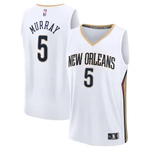 Dejounte Murray New Exclusif Orleans Pelicans Fast Break Replica Player Jersey Association Edition White - Collectionner ce maillot rare - Augmentez la valeur de votre collection