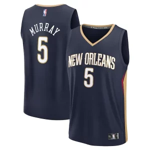 Dejounte Murray New Refiné Orleans Pelicans Fast Break Replica Player Jersey Icon Edition Navy - Édition limitée - Uniques dans leur genre