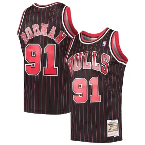 Dennis Rodman Chicago Bulls Hardwood Classics Swingman Charming Jersey Black - Édition limitée - Uniques dans leur genre