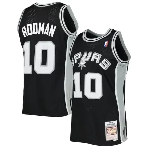 Dennis Rodman Magnifique San Antonio Spurs 2001/02 Hardwood Classics Swingman Jersey Black - Promotion limitée - Profitez de la réduction avant qu'elle ne soit terminée
