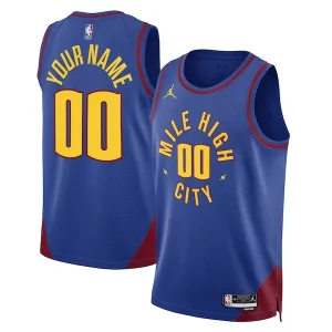 Denver Nuggets Distingué Jordan Brand Unisex 2022/23 Swingman Custom Jersey Statement Edition Blue - Maillot de collection - Un bijou pour les amateurs
