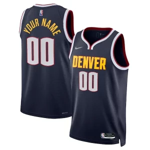 Denver Nuggets Nike 2021/22 Diamond Swingman Custom Jersey Collectible Icon Edition Navy - Garantie satisfaction - Si vous n'êtes pas satisfait