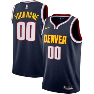 Denver Nuggets Nike 2022/23 Swingman Custom Jersey Icon Captivant Edition Navy - Parfait pour le match jour - Montrez votre support avec style