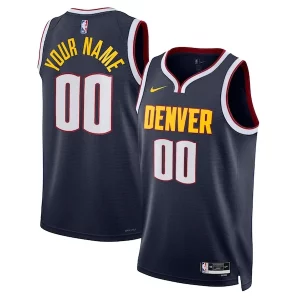 Denver Nuggets Nike Unisex Exceptionnel Swingman Custom Jersey Navy Icon Edition - Nouvelle arrivée - Êtes-vous prêt pour la saison ?