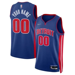 Detroit Distingué Pistons Nike 2021/22 Diamond Swingman Custom Jersey Icon Edition Blue - Maillot de marque reconnue - Faites confiance à la qualité