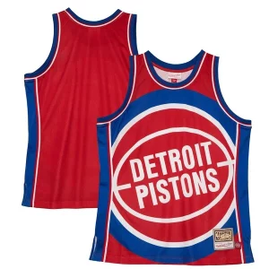 Detroit Pistons Hardwood Classics Luxueux Blown Out Fashion Jersey Red - Pour les matchs d'athlétisme - Restez frais et confortable