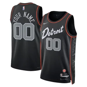 Detroit Pistons Nike Unisex 2023/24 Custom Swingman Bold Jersey Black City Edition - Nouvelle arrivée - Êtes-vous prêt pour la saison ?