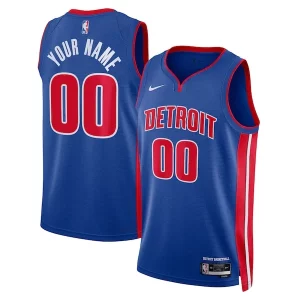 Detroit Pistons Nike Unisex Swingman Custom Gracieux Jersey Blue Icon Edition - Idéal pour les collectionneurs - Qualité premium garantie