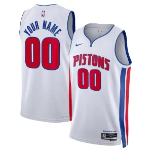 Detroit Pistons Nike Unisex Swingman Custom Jersey Bold White Association Edition - Nouvelle arrivée - Êtes-vous prêt pour la saison ?