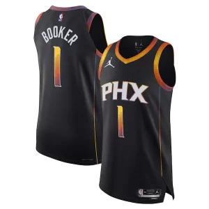 Devin Booker Phoenix Suns Jordan Brand Authentic Personalisable Player Jersey Statement Edition Black - Maillot de qualité supérieure - Durable et résistant