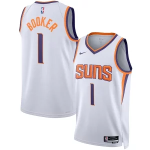 Devin Booker Phoenix Suns Nike Unisex Swingman Jersey Association Incontournable Edition White/Purple - Confort et style combinés - Pour un look exceptionnel