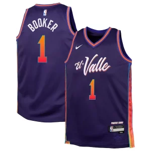 Devin Booker Phoenix Suns Nike Youth Charming Swingman Replica Jersey City Edition Purple - Offre spéciale - Achetez maintenant et économisez