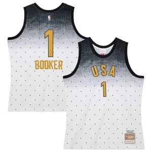 Devin Prime Booker Team USA 2016 Hardwood Classics Rising Stars Swingman Jersey White - Pour les matchs d'athlétisme - Restez frais et confortable