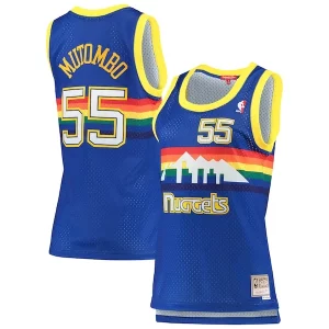 Dikembe Mutombo Denver Sophistiqué Nuggets Women's 1991/92 Hardwood Classics Swingman Jersey Royal - Édition limitée - Uniques dans leur genre