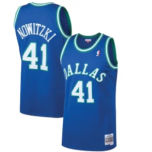 Dirk Moderne Nowitzki Dallas Mavericks 1998/99 Hardwood Classics Swingman Jersey Blue - Livraison gratuite - Économisez sur les frais d'expédition