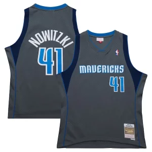 Dirk Nowitzki Dallas Classique Mavericks 2003/04 Hardwood Classics Swingman Jersey Gray - Garantie satisfaction - Si vous n'êtes pas satisfait