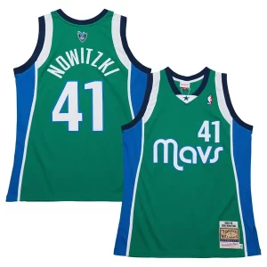 Dirk Nowitzki Dallas Mavericks 2004/05 Hardwood Incontournable Classics Authentic Jersey Green - Idéal pour les soirées de sport - Montrez votre style