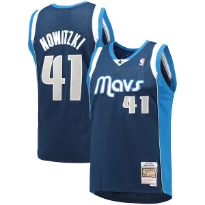Dirk Nowitzki Dallas Mavericks 2011/12 Élégant Hardwood Classics Swingman Jersey Navy - Offre d'achat groupé - Achetez avec vos amis et économisez