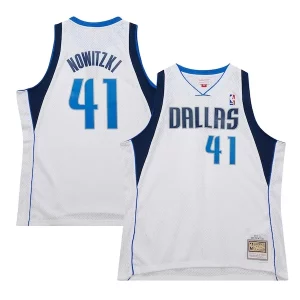 Dirk Nowitzki Unique Dallas Mavericks 2010/11 Hardwood Classics Swingman Jersey White - Idéal pour les collectionneurs - Qualité premium garantie