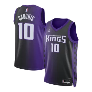 Domantas Sabonis Personalisable Sacramento Kings Jordan Brand Unisex Swingman Jersey Statement Edition Purple - Dernières unités - Ne manquez pas cette opportunité
