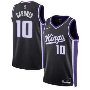 Domantas Premium Sabonis Sacramento Kings Nike Unisex Swingman Jersey Association Edition Black - Idéal pour les collectionneurs - Qualité premium garantie