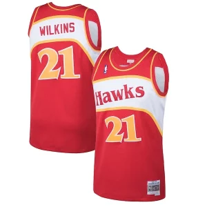 Dominique Wilkins Atlanta Hawks Stylish 1986/87 Hardwood Classics Swingman Jersey Red - Confort et style combinés - Pour un look exceptionnel