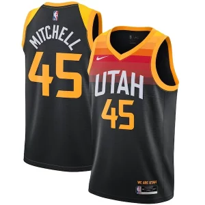 Donovan Gracieux Mitchell Utah Jazz Nike 2021/22 Swingman Player Jersey Black City Edition - Pour les fans de la ligue - Un maillot authentique de la compétition