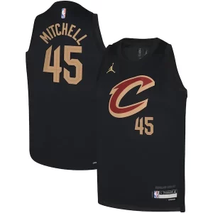 Donovan Mitchell Cleveland Cavaliers Jordan Brand Youth Premium Swingman Jersey Statement Black - Pour les joueurs de basketball amateurs - Adapté à tous les styles de jeu