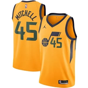 Donovan Mitchell Utah Jazz Jordan Tendance Brand 2020/21 Swingman Jersey Statement Edition Gold - Idéal pour les collectionneurs - Qualité premium garantie