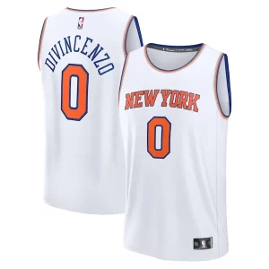Donte DiVincenzo New Classique York Knicks Fast Break Replica Player Jersey Association Edition White - Événement exclusif - Soyez l'un des premiers à avoir ce maillot