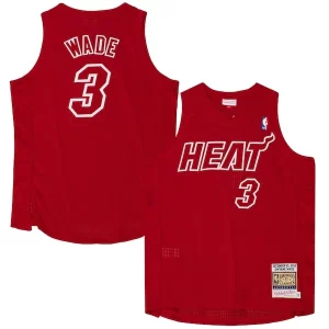Dwyane Wade Miami Moderne Heat 2012 Authentic Player Jersey Scarlet - Fait à la main - Un produit unique et de qualité